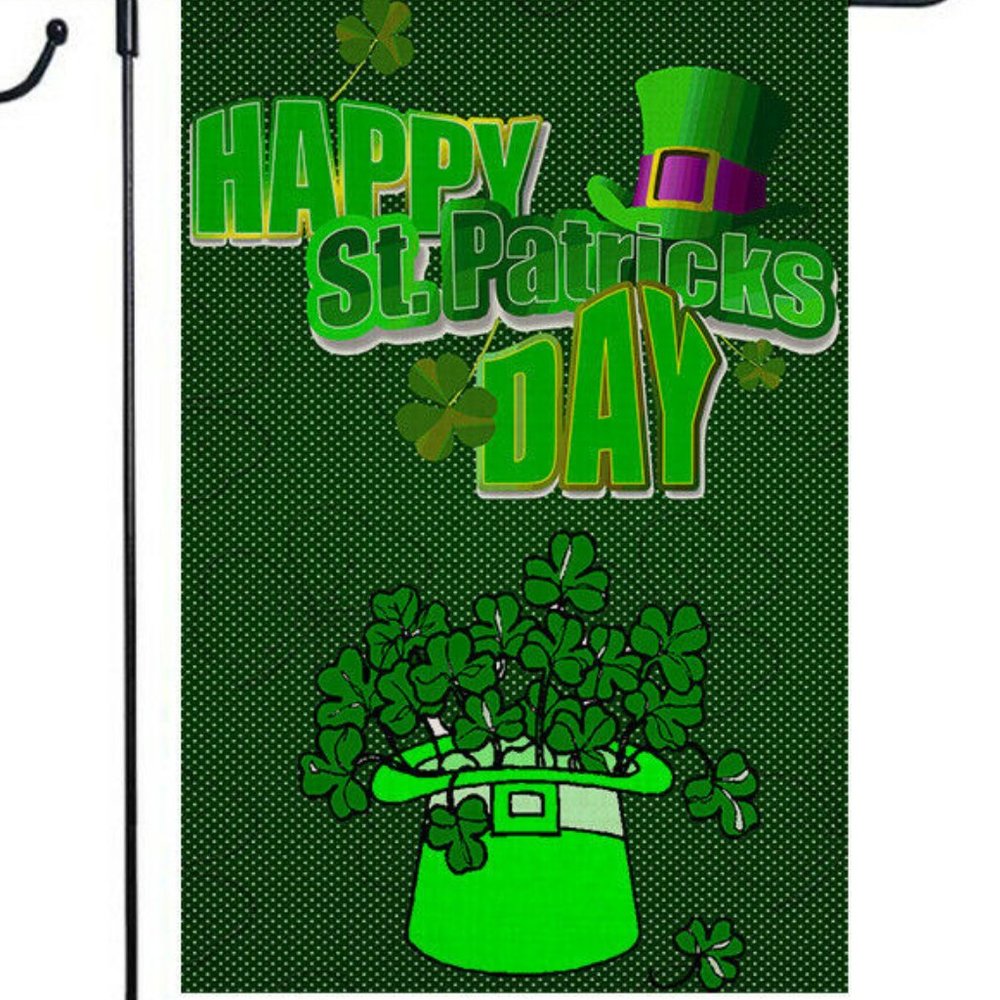 Garden Flag- NEW- Happy St. Patrick's Day - Picture 1 of 1